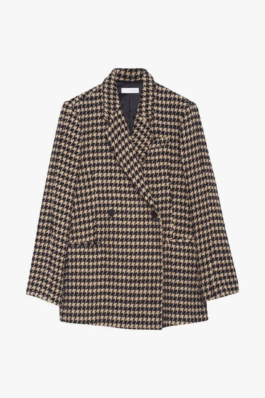 ANINE BING Kaia Oversized Double-Breasted Blazer - S